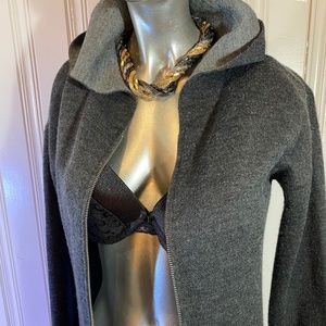 COPY - FLASH SALE! JONES & CO FULL ZIP HOODED SWEATER Cardigan. Longer.